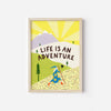 Unframed Life Is An Adventure Wizard Art Print by Little Black Cat Illustrated Goods for sale at Mostyn
