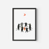 Unframed Mystic Cats Witchy Magic Art Print by Little Black Cat Illustrated Goods for sale at Mostyn