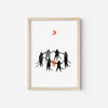 Unframed Mystic Cats Witchy Magic Art Print by Little Black Cat Illustrated Goods for sale at Mostyn