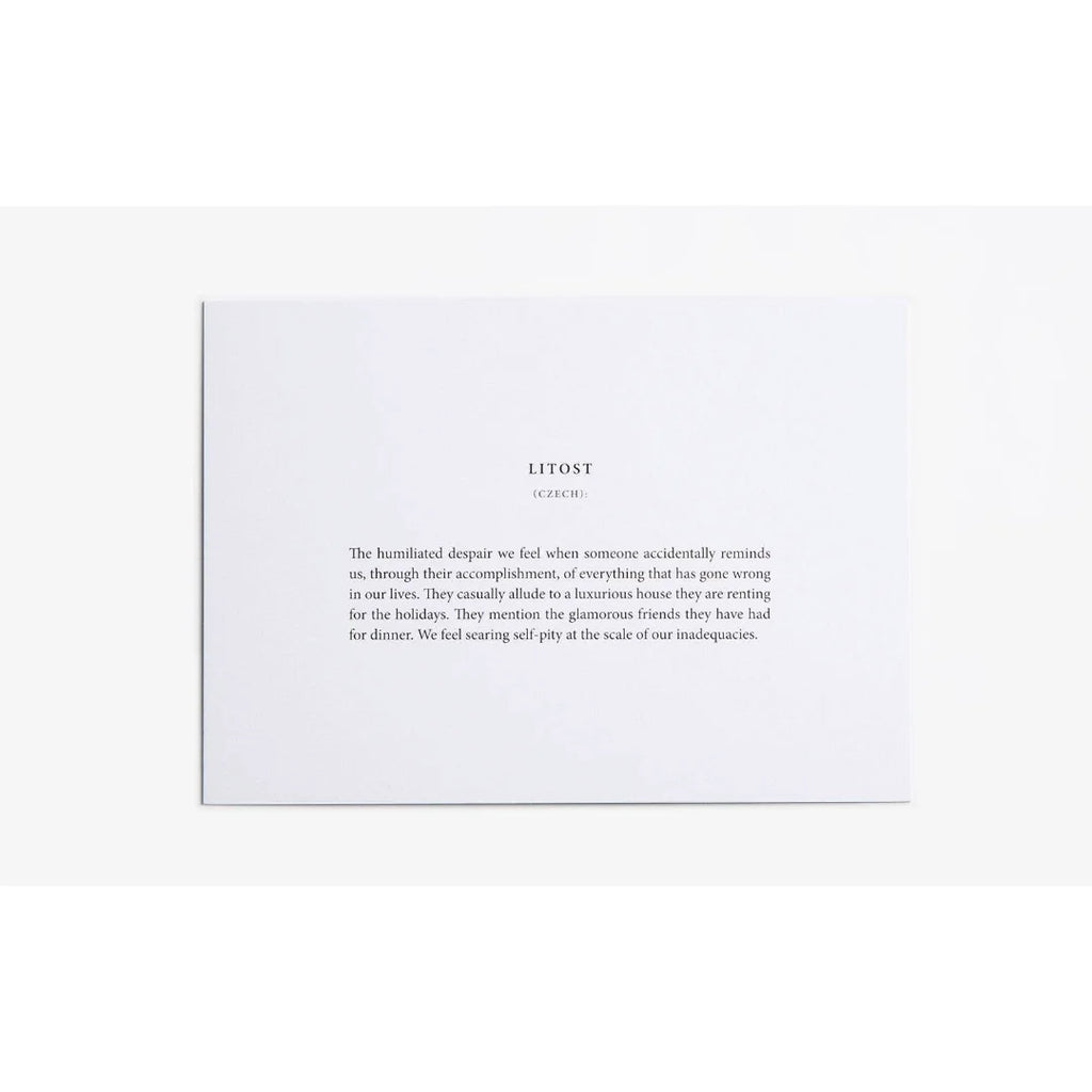 Untranslatable Words Card Set from The school of life for sale at Mostyn
