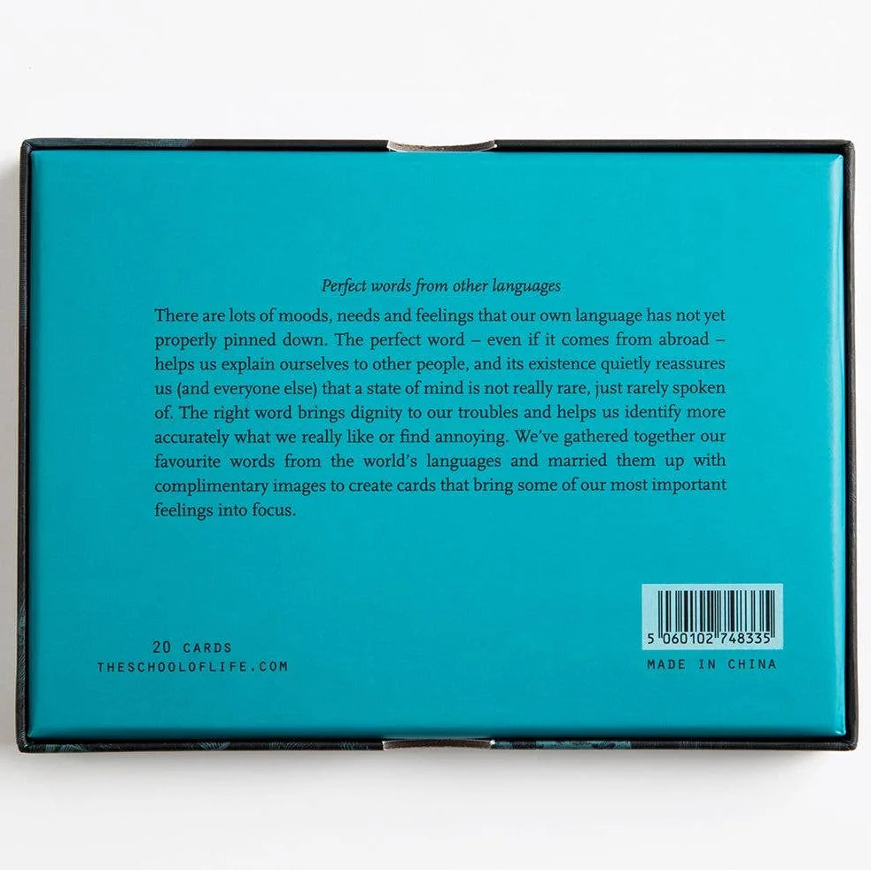 Untranslatable Words Card Set from The school of life for sale at Mostyn