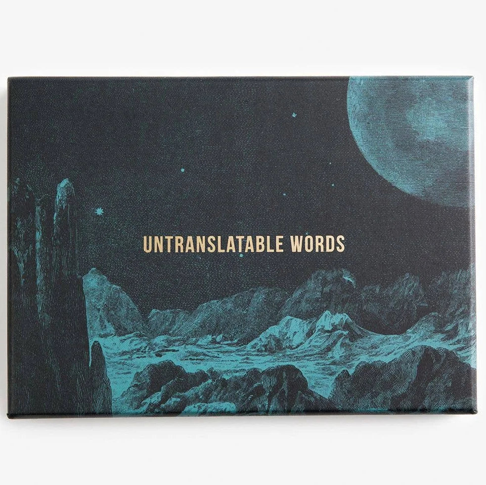 Untranslatable Words Card Set from The school of life for sale at Mostyn
