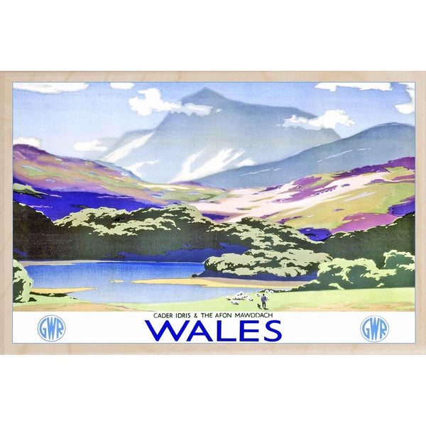 Wales Sustainable Wooden Magnet from The Wooden Postcard Company for sale at Mostyn