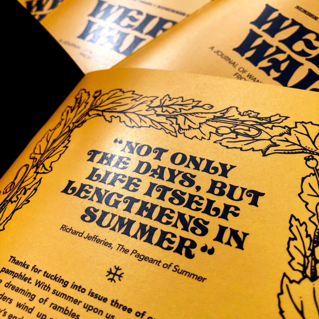 Weird Walk Zine Number Three Midsummer 2020 for sale at Mostyn