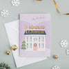 Welsh Language Christmas Card Gold Foil Festive Home from Draenog for sale at Mostyn