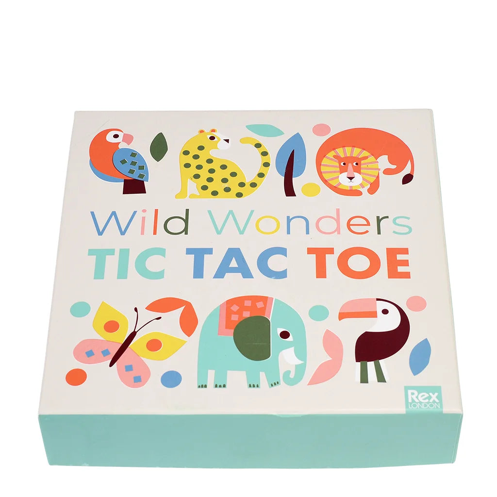 Wild Wonders Wooden Tic-Tac-Toe Game from Rex London for sale at Mostyn