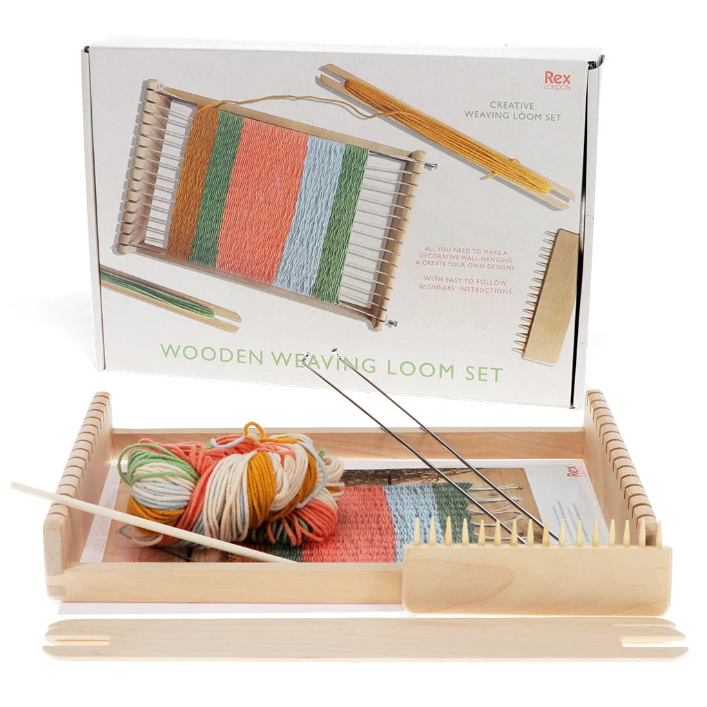 Wooden Weaving Loom Craft Kit from Rex London for sale at Mostyn