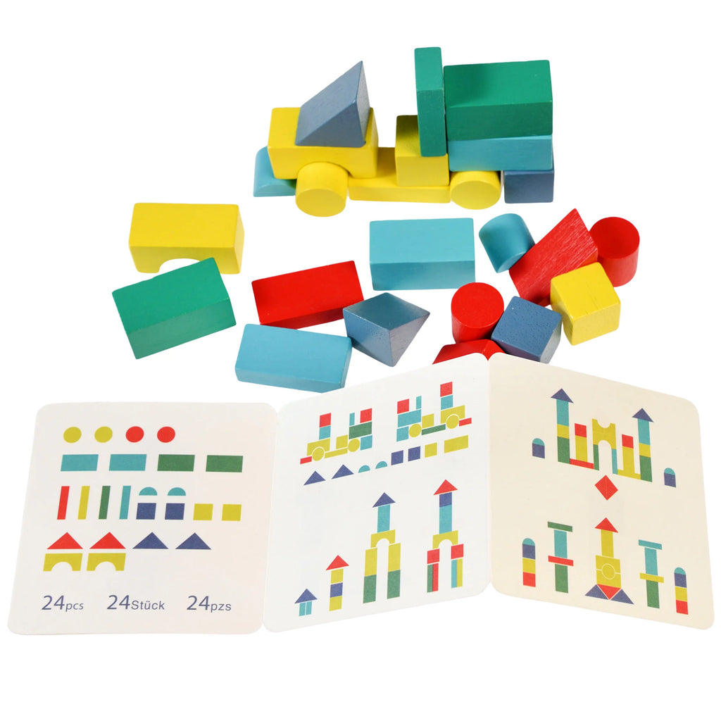 Wooden Building Blocks in a Tin from Rex London for sale at Mostyn