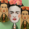 Wooden Frida Kahlo Keyring by Wotmalike for sale at Mostyn
