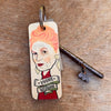 Wooden Vivienne Westwood Keyring by Wotmalike for sale at Mostyn