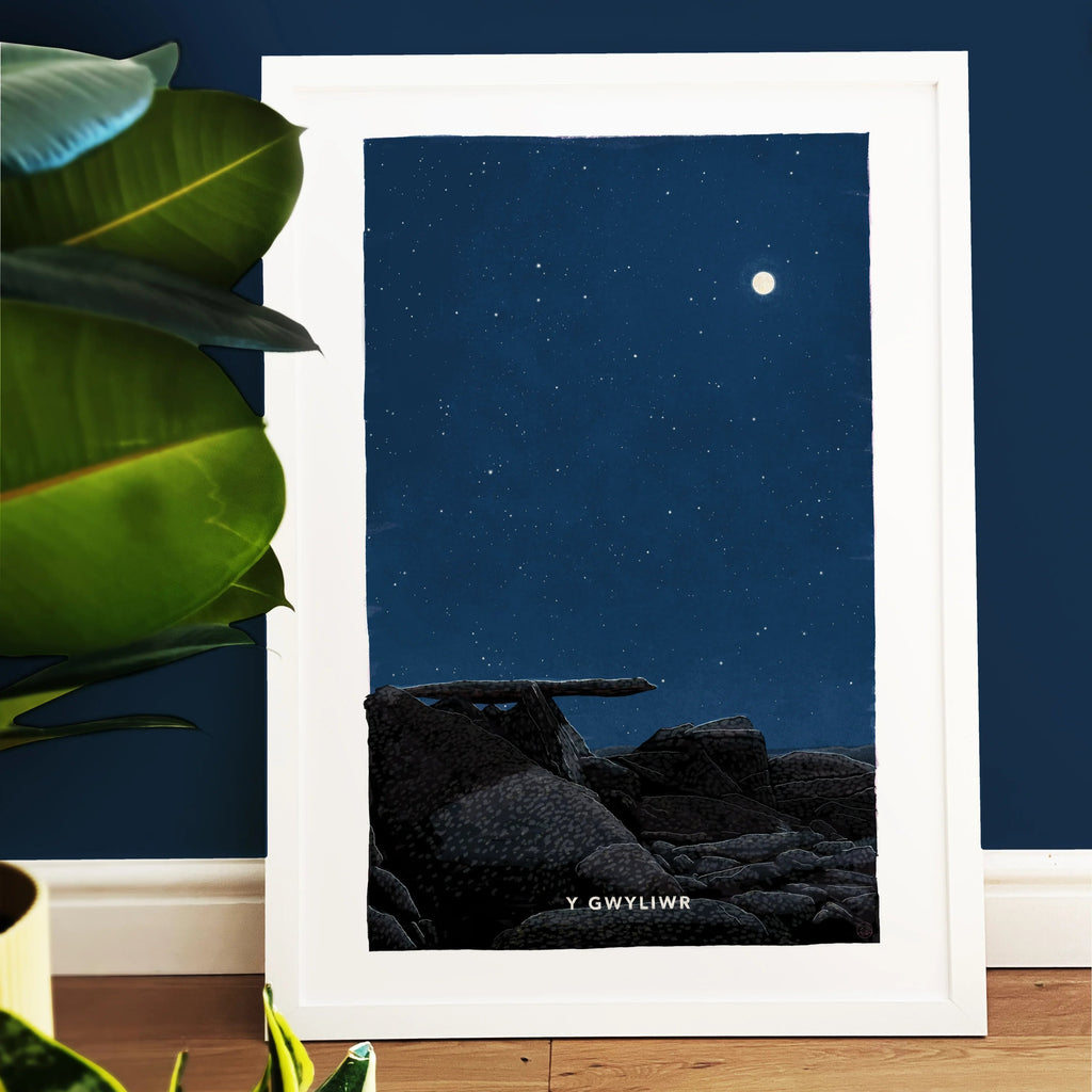 Y Gwyliwr Welsh Astrometry Art Print by Full Of Stars for sale at Mostyn