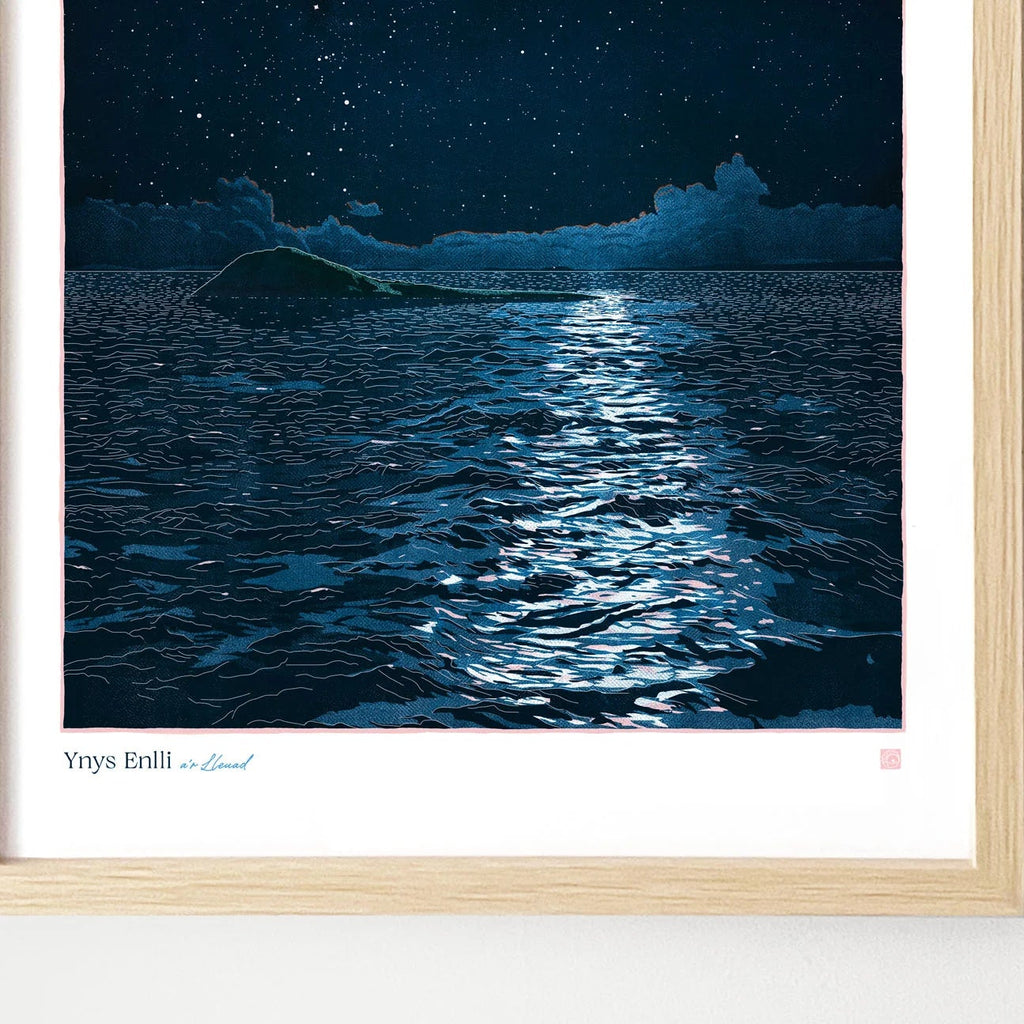 Ynys Enlli Welsh Astrometry Art Print by Full Of Stars for sale at Mostyn
