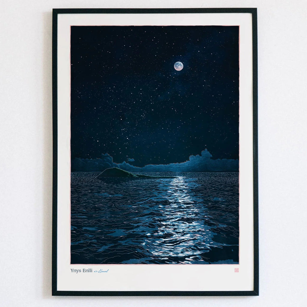 Ynys Enlli Welsh Astrometry Art Print by Full Of Stars for sale at Mostyn