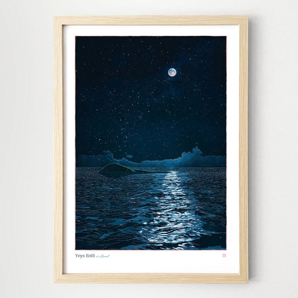 Ynys Enlli Welsh Astrometry Art Print by Full Of Stars for sale at Mostyn