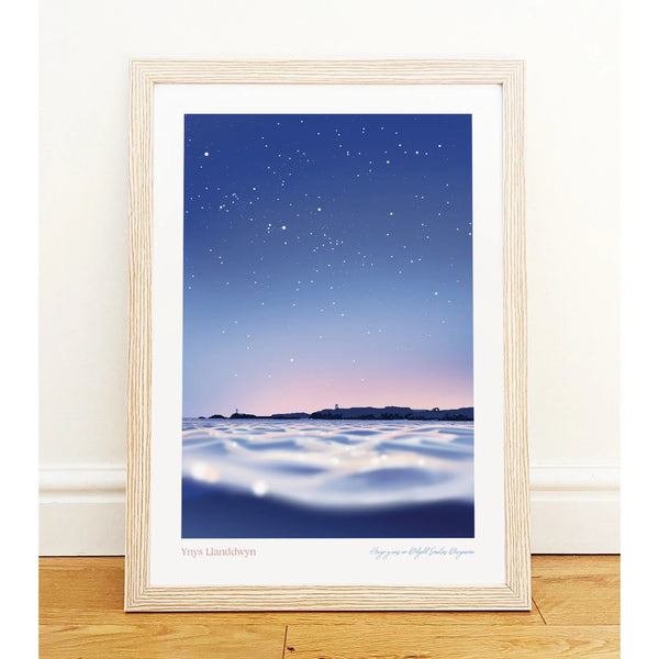 Ynys Llanddwyn Welsh Astrometry Art Print by Full Of Stars for sale at Mostyn