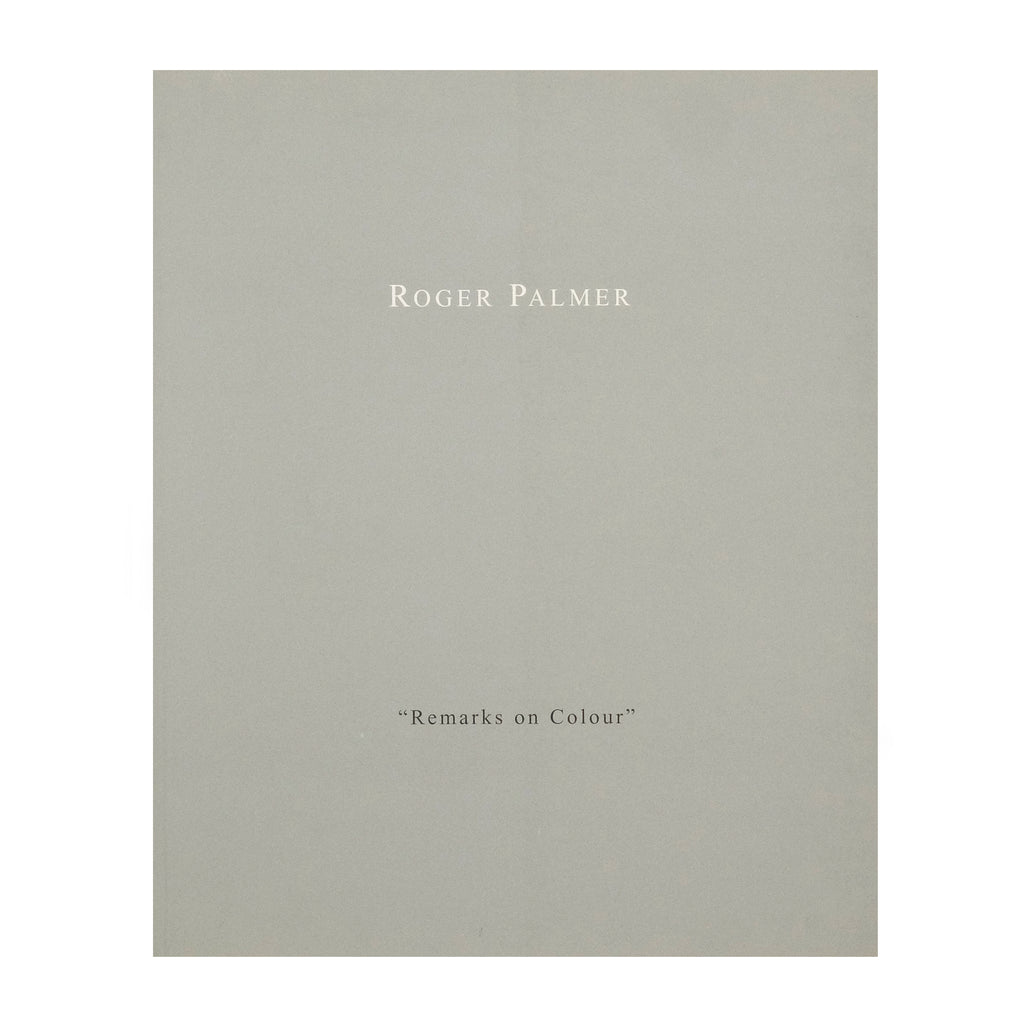 Cover for Remarks on Colour: Works from South Africa 1985-1995 - ROGER PALMER.