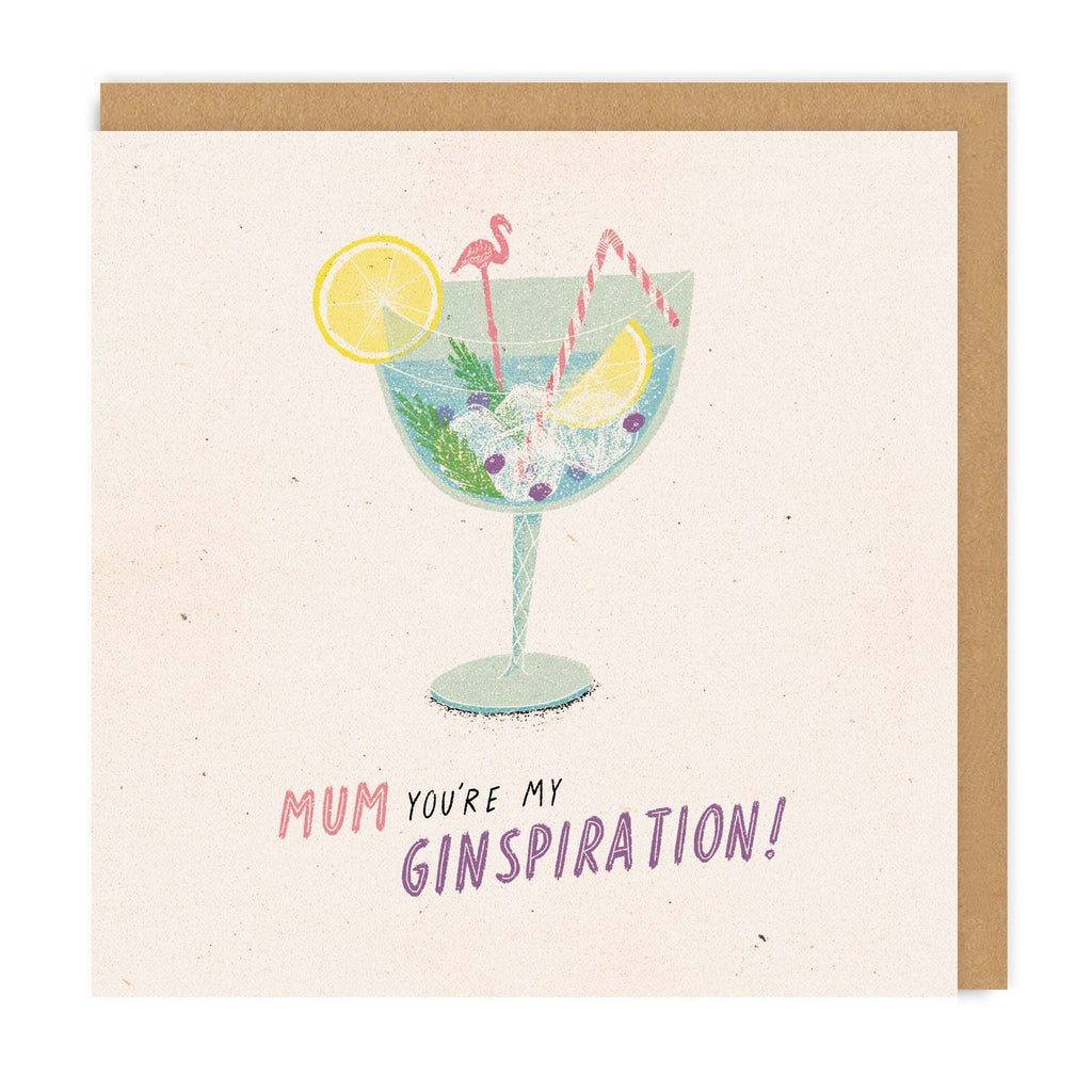Mum greeting card - gin cocktail - ginspiration